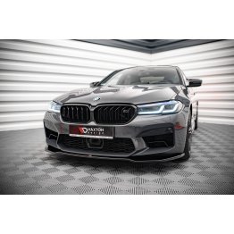 Накладка сплиттер на передний бампер на BMW M5 F90 LCI