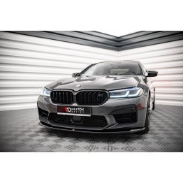 Накладка сплиттер на передний бампер на BMW M5 F90 LCI