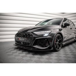 Накладка сплиттер на передний бампер на Audi RS3 8Y Sportback