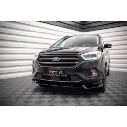 Накладка сплиттер на передний бампер на Ford Escape III ST-Line