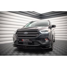 Накладка сплиттер на передний бампер на Ford Escape III ST-Line