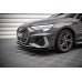 Накладка сплиттер на передний бампер на Audi A3 S-Line / S3 8Y