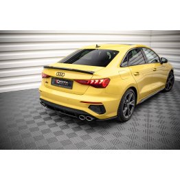 Накладки сплиттеры боковые на задний бампер на Audi S3 8Y Sedan