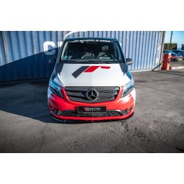 Накладка сплиттер на передний бампер на Mercedes V W447 рестайл