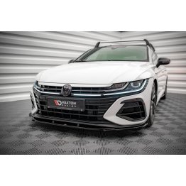 Накладка сплиттер на передний бампер на VW Arteon R рестайл