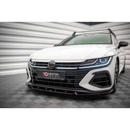 Накладка сплиттер на передний бампер на VW Arteon R рестайл