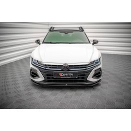 Накладка сплиттер на передний бампер на VW Arteon R рестайл