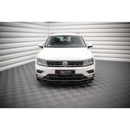 Накладка сплиттер на передний бампер на Volkswagen Tiguan II