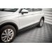 Накладки сплиттеры на пороги на Volkswagen Tiguan II