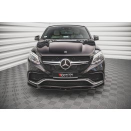 Накладка сплиттер на передний бампер на Mercedes GLE C292 Coupe 63 AMG