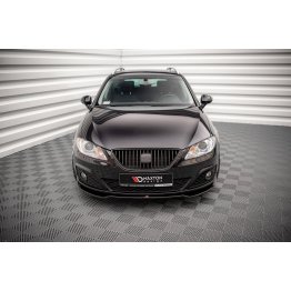 Накладка сплиттер на передний бампер на Seat Exeo