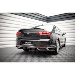 Накладки сплиттеры боковые на задний бампер на VW Passat B8 рестайл