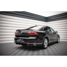 Диффузор заднего бампера на VW Passat B8 рестайл