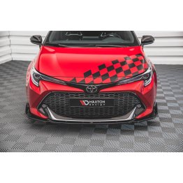 Накладка сплиттер на передний бампер на Toyota Corolla XII GR Sport