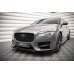 Накладка сплиттер на передний бампер на Jaguar XF II R-Sport