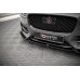 Накладка сплиттер на передний бампер на Jaguar XF II R-Sport