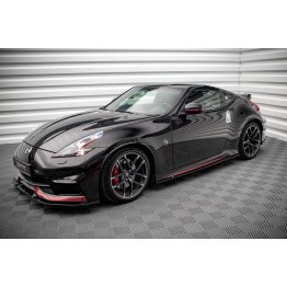 Накладки сплиттеры на пороги на Nissan 370Z Nismo рестайл