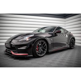 Накладки сплиттеры на пороги на Nissan 370Z Nismo рестайл