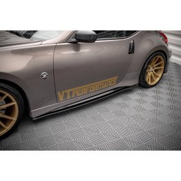 Накладки сплиттеры на пороги на Nissan 370Z Nismo рестайл