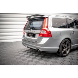 Накладки сплиттеры боковые на задний бампер на Volvo V70 III