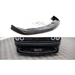 Накладка сплиттер на передний бампер на Dodge Challenger III RT рестайл