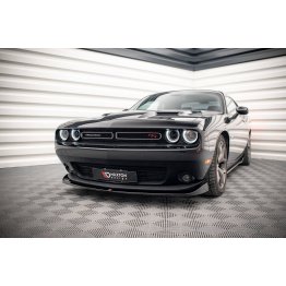 Накладка сплиттер на передний бампер на Dodge Challenger III RT рестайл