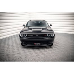 Накладка сплиттер на передний бампер на Dodge Challenger III RT рестайл