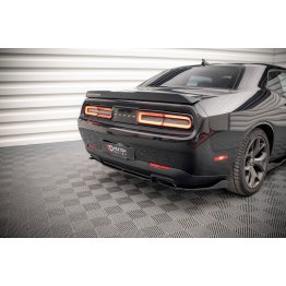 Накладки сплиттеры боковые на задний бампер на Dodge Challenger III RT рестайл