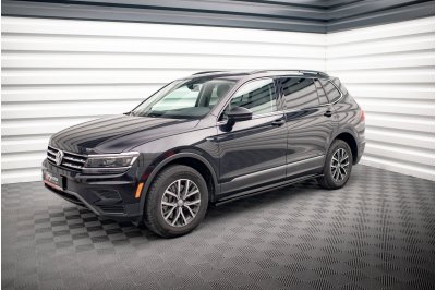 Накладки сплиттеры на пороги на VW Tiguan II Allspace