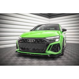 Накладка сплиттер на передний бампер на Audi RS3 8Y