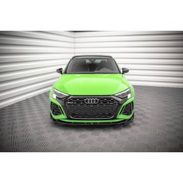 Накладка сплиттер на передний бампер на Audi RS3 8Y