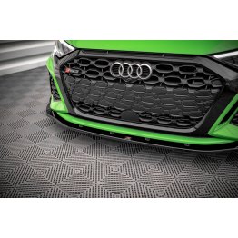 Накладка сплиттер на передний бампер на Audi RS3 8Y