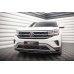 Накладка сплиттер на передний бампер на VW Atlas Cross Sport