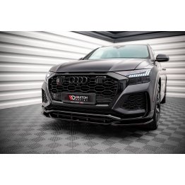 Накладка сплиттер на передний бампер на Audi RSQ8