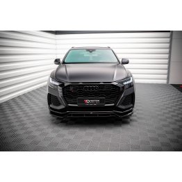 Накладка сплиттер на передний бампер на Audi RSQ8