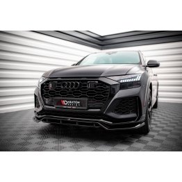 Накладка сплиттер на передний бампер на Audi RSQ8