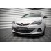 Накладка сплиттер на передний бампер  на Opel Astra J GTC OPC-Line