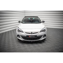 Накладка сплиттер на передний бампер  на Opel Astra J GTC OPC-Line