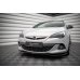 Накладка сплиттер на передний бампер на Opel Astra J GTC OPC-Line