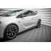 Накладки сплиттеры на пороги на Opel Astra J GTC OPC-Line