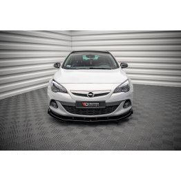 Накладка сплиттер на передний бампер на Opel Astra J GTC OPC-Line