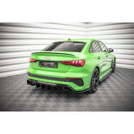 Накладки сплиттеры боковые на задний бампер на Audi RS3 8Y