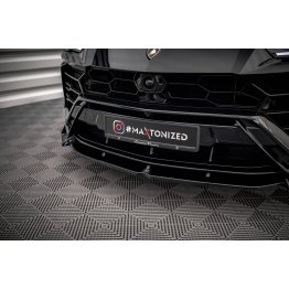 Накладка сплиттер на передний бампер на Lamborghini Urus