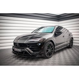 Накладка сплиттер на передний бампер на Lamborghini Urus