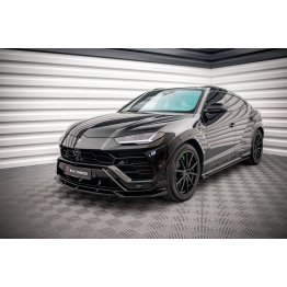 Накладка сплиттер на передний бампер на Lamborghini Urus