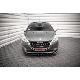 Накладка сплиттер на передний бампер на Peugeot 208 I GTi