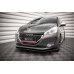 Накладка сплиттер на передний бампер на Peugeot 208 I GTi