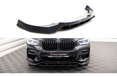 Накладка сплиттер на передний бампер на BMW X3 G01 M40d / M40i / M-Pack