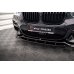 Накладка сплиттер на передний бампер на BMW X3 G01 M40d / M40i / M-Pack