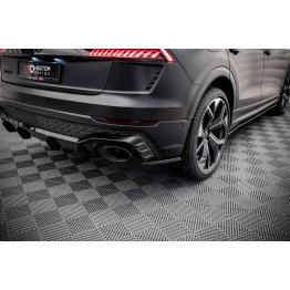 Накладки сплиттеры боковые на задний бампер на Audi RSQ8